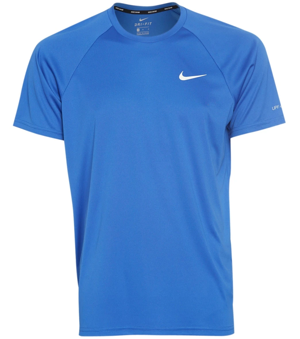 Nike Men's Essential Short Sleeve Hydroguard Swim Shirt 1 Nike Men's Essential Short Sleeve Hydroguard Swim Shirt