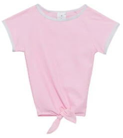Girls' Pink Knot Front Rash Guard (Toddler, Little Kid, Big Kid)