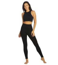 High Waisted Mesa Yoga Leggings -Roxy Zone 5666011185320 black 4a