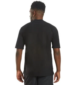 Unisex Short Sleeve Water Resistant Rashguard -Roxy Zone 5666647965864 black 3a