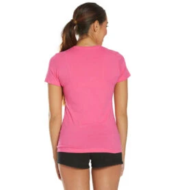 USMS Women's Team America Crew Neck Tee -Roxy Zone 5666704818344 hotpink 3a