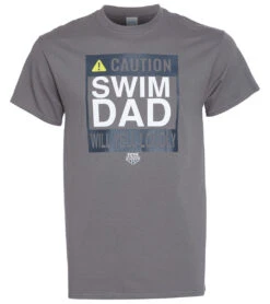 Men's Swim Dad Caution C-Neck T-Shirt