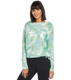Lorena Long Sleeve Top -Roxy Zone 5667436986536 whitepalms 5a