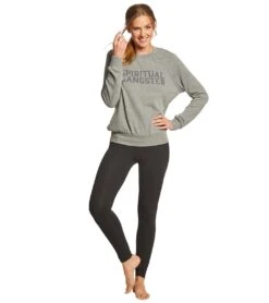 Spiritual Gangster SG Varsity Old School Pullover 7 Spiritual Gangster SG Varsity Old School Pullover -Roxy Zone 5668142055592 heathergrey 4a