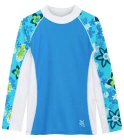 Girls' Tropical Punch Shoreline Long Sleeve Rash Guard (Baby, Toddler, Little Kid, Big Kid)