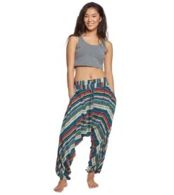 Stripes Harem Pants -Roxy Zone 5668782735528 green 4a