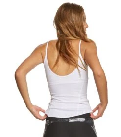 Front Lace Low Back Support Tank Top -Roxy Zone 5668814946472 white 3a