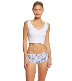 FREE PEOPLE Solid Rib Brami Yoga Crop Top -Roxy Zone 5668884611240 white 4a