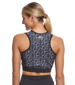 Heat Maximizing Printed Crop Top -Roxy Zone 5669180637352 mysticmaze 3a