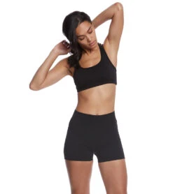 High Rise Yoga Booty Shorts -Roxy Zone 5669192007848 black 4a