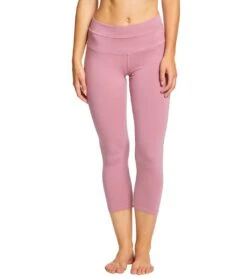 High Rise Cotton Yoga Capris