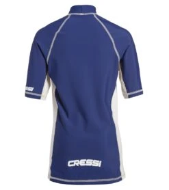 CRESSI Boys' Classic Short Sleeve Rashguard (7yrs-15yrs) -Roxy Zone 5670641205416 blue 3a
