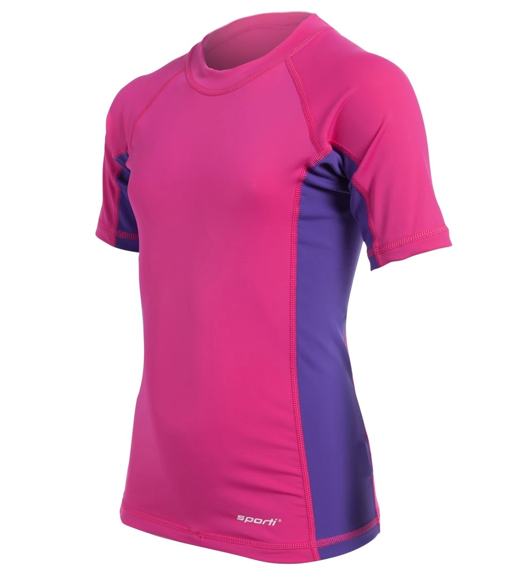 Youth Unisex S/S UPF 50+ Sport Fit Rash Guard 2 Youth Unisex S/S UPF 50+ Sport Fit Rash Guard - Image 2