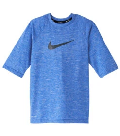 Nike Boys' Heather Short Sleeve Hydro Rashguard (Big Kid)