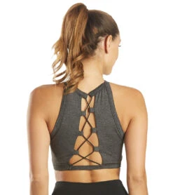 Back Strap Yoga Sport Bra 7 Back Strap Yoga Sport Bra -Roxy Zone 5681961304232 charcoal 3a