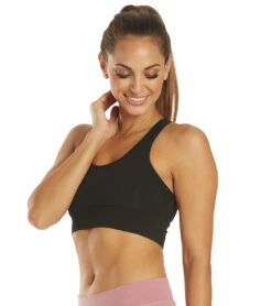 Scoop Mesh Back Yoga Bra -Roxy Zone 5990715326632 black 5a
