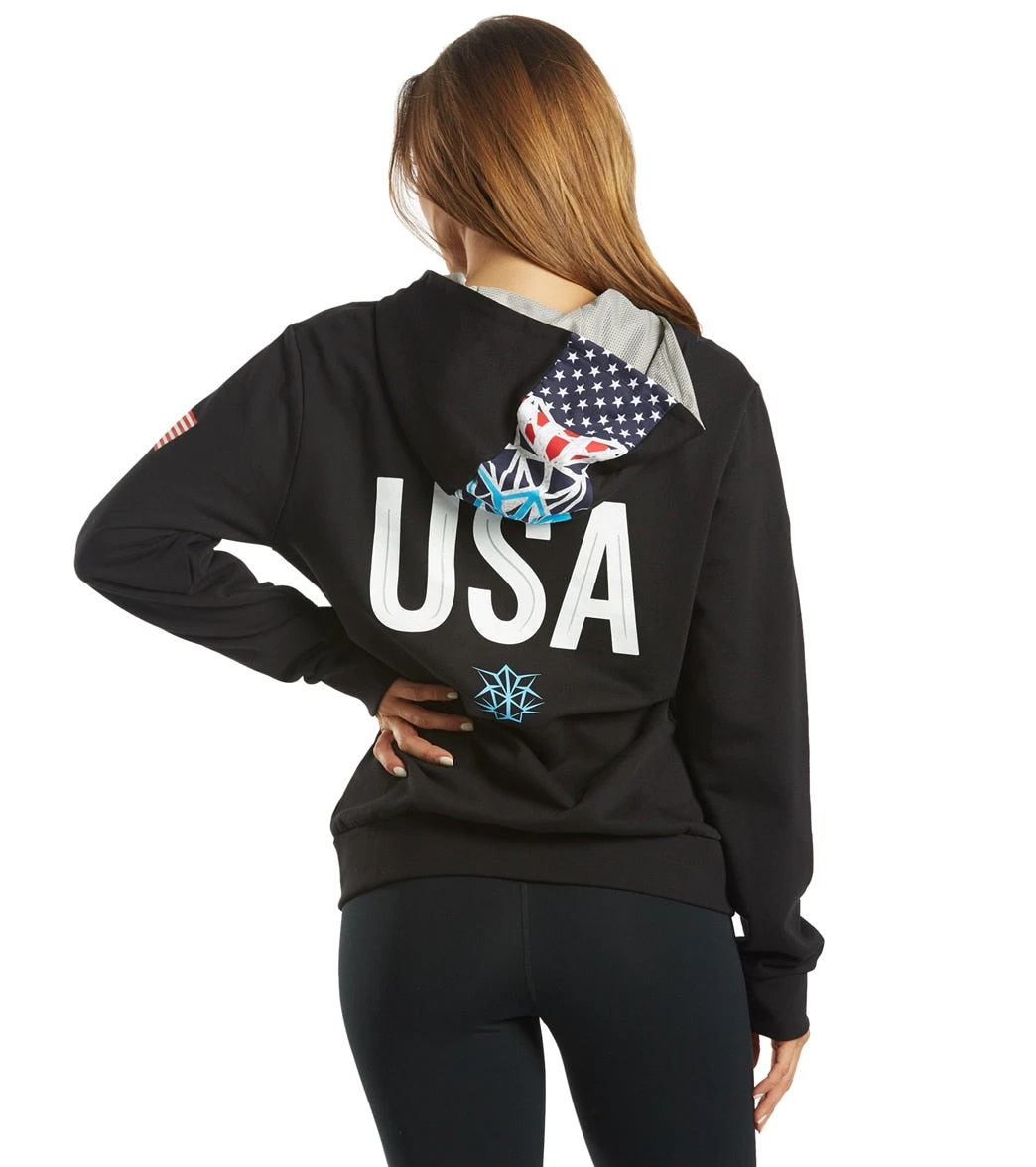 Arena Unisex OG Hooded Panel Front Zip Jacket 3 Arena Unisex OG Hooded Panel Front Zip Jacket - Image 3