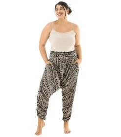 Tribal Harem Pants -Roxy Zone 6724380819624 beigetribal 3a