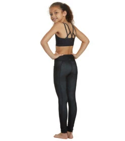 Girl Uphold Tribe High Waisted Leggings With Pockets -Roxy Zone 6763932713128 blacktribal 3a