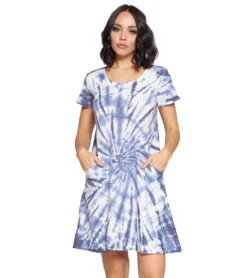 Dress Tie Dye Textured Fabric With Pockets