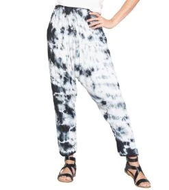 Harem Pants Tie Dye Elasticated Waist And Cuffs