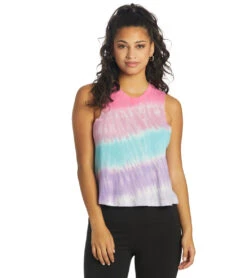 Spiritual Gangster Watercolor Crop Tank