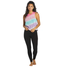 Spiritual Gangster Watercolor Crop Tank -Roxy Zone 6876817424552 watercolorwashtiedye 4a
