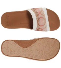 Roxy Women's Slippy LX Slide 7 Roxy Women's Slippy LX Slide -Roxy Zone 6953966239912 tan 4a