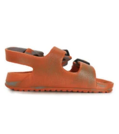 Kid's Tate Slip On Sandal (Toddler, Little Kid) -Roxy Zone 7025678844072 charcoalorange 3a