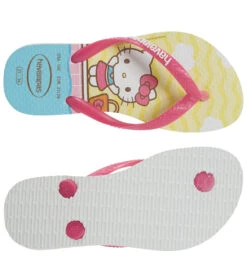 Havaianas Kids Slim Hello Kitty Sandal (Toddler,Little Kid, Big Kid) -Roxy Zone 7030256599208 white 4a