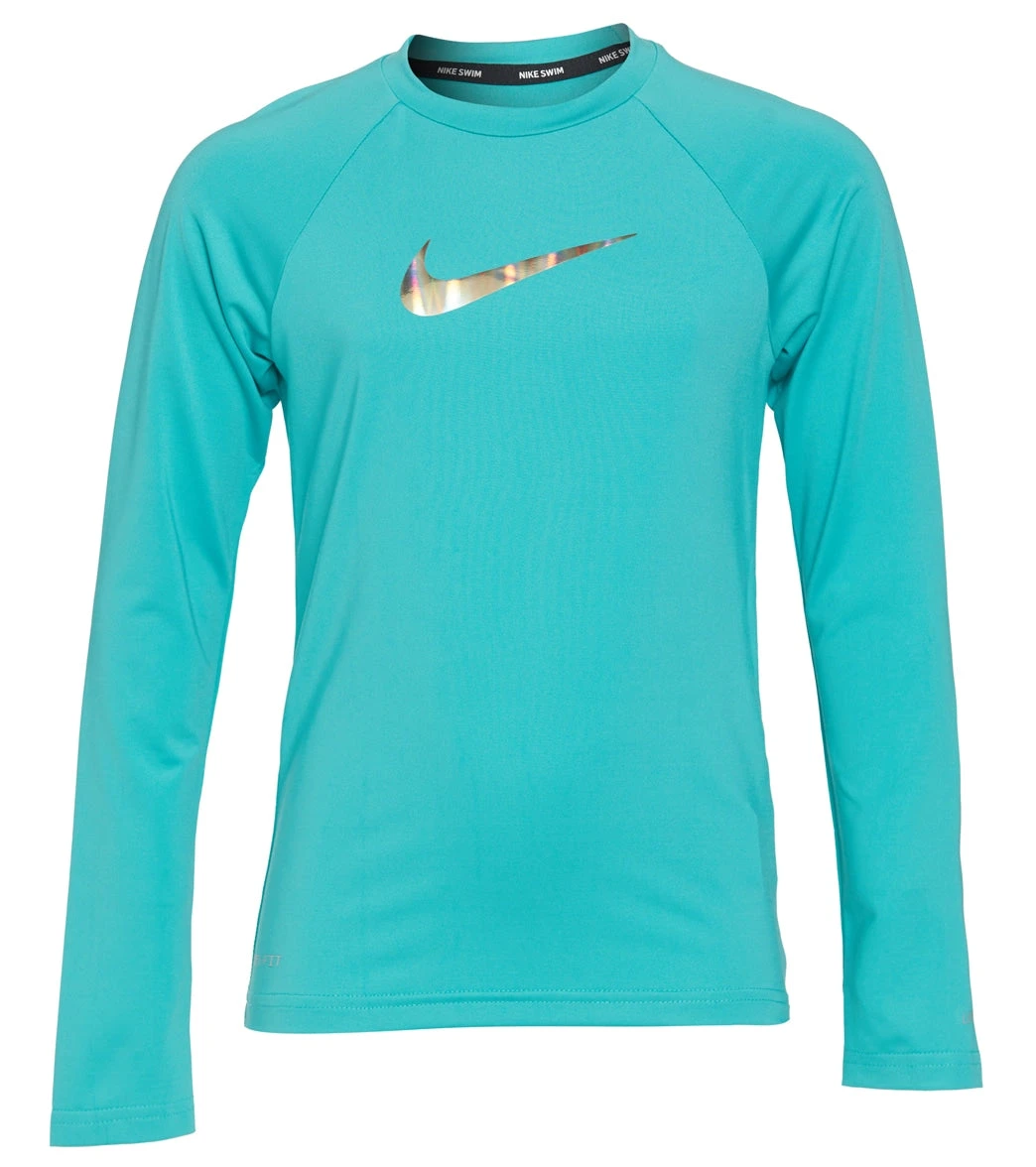 Nike Girls' Essential Long Sleeve Hydroguard (Big Kid) 1 Nike Girls' Essential Long Sleeve Hydroguard (Big Kid)