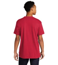 Unisex Short Sleeve Cotton Tee -Roxy Zone 7082178347176 red 3a