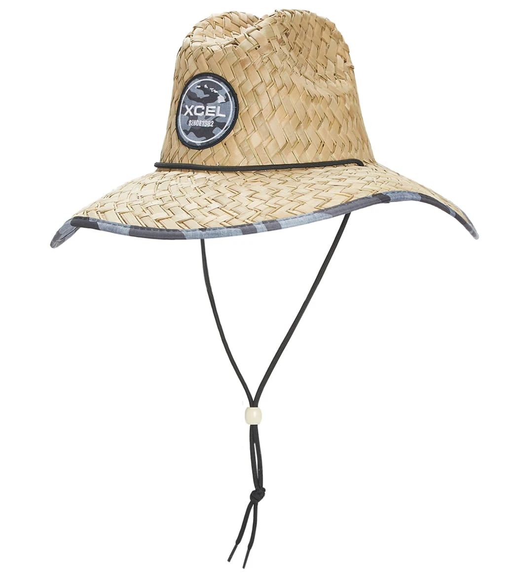 Xcel Unisex Sunset Point Straw Hat With Grey Camo Print 1 Xcel Unisex Sunset Point Straw Hat With Grey Camo Print