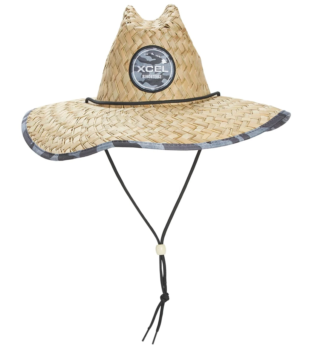 Xcel Unisex Sunset Point Straw Hat With Grey Camo Print 2 Xcel Unisex Sunset Point Straw Hat With Grey Camo Print - Image 2