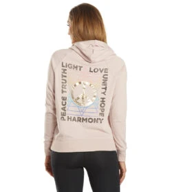 Spiritual Gangster Love Light Pullover Hoodie -Roxy Zone 7116065407144 rosequartz 3a