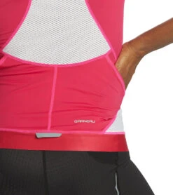 Louis Garneau Women's Sprint Short Sleeve Tri Jersey -Roxy Zone 7125196210344 darkpinkblack 5a