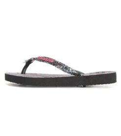 Havaianas Kid's Slim Glitter II Sandal (Toddler, Big Kid) -Roxy Zone 7203783311528 black 3a