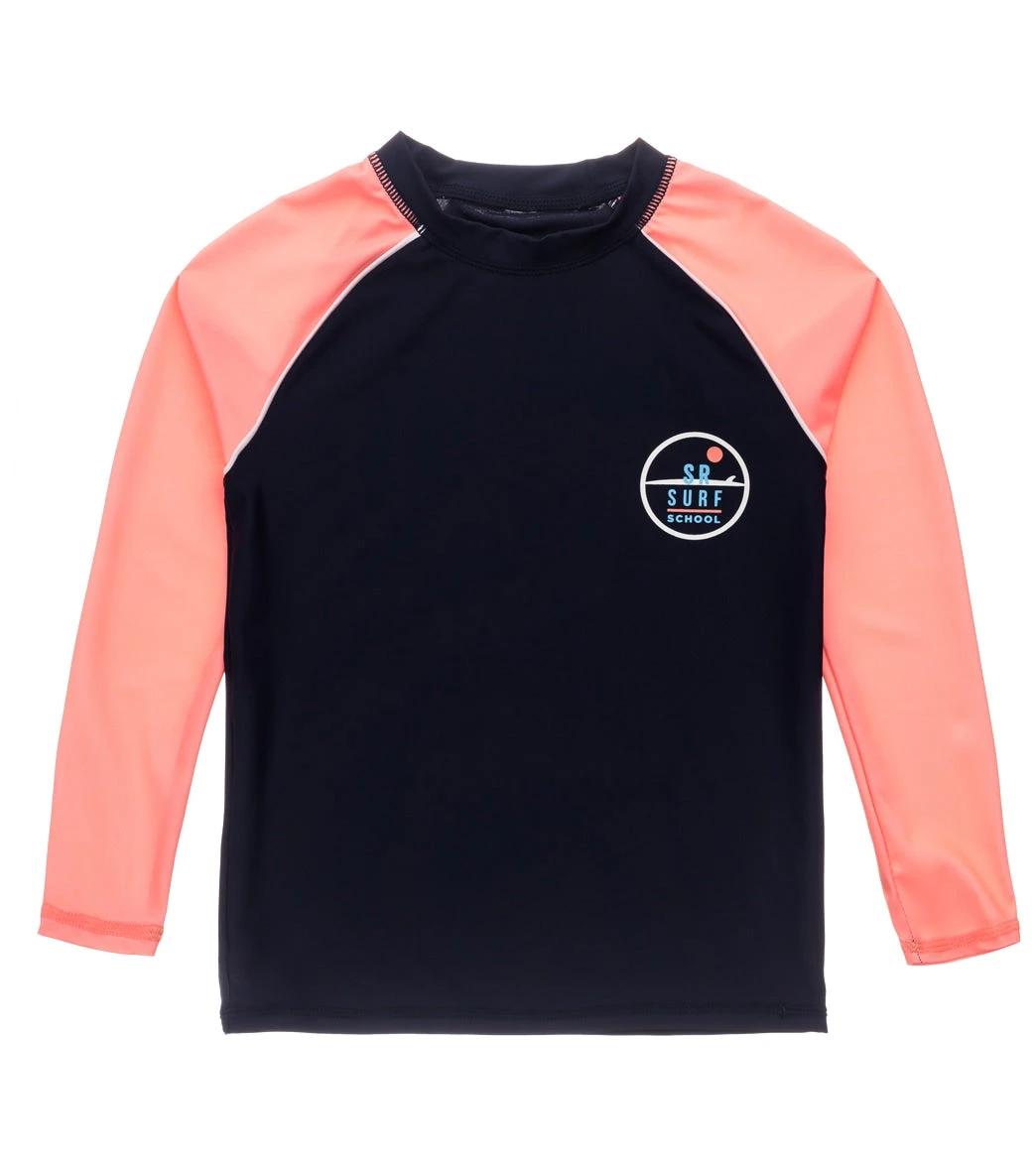 Boys' Surf School Navy Coral LS Rash Top (Toddler, Little Kid, Big Kid) 1 Boys' Surf School Navy Coral LS Rash Top (Toddler, Little Kid, Big Kid)