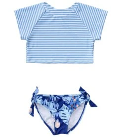 Girls' Mango Tango Sustainable Crop SS Rash Top Set (Little Kid, Big Kid)