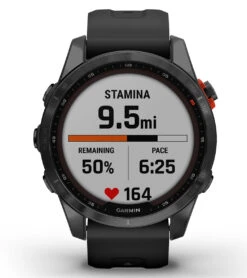 Garmin Fenix 7S Solar Slate Gray/Black Band -Roxy Zone 7289504661672 grayblack 4a
