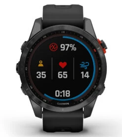 Garmin Fenix 7S Solar Slate Gray/Black Band -Roxy Zone 7289504661672 grayblack 6a
