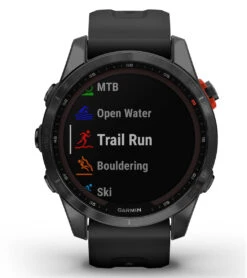 Garmin Fenix 7S Solar Slate Gray/Black Band -Roxy Zone 7289504661672 grayblack 7a