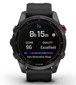 Garmin Fenix 7S Solar Slate Gray/Black Band -Roxy Zone 7289504661672 grayblack 9a