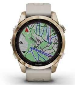 Garmin Fenix 7S Sapphire Solar Cream Gold Titanium/Light Sand Band 14 Garmin Fenix 7S Sapphire Solar Cream Gold Titanium/Light Sand Band -Roxy Zone 7289504759976 goldlightsand 4a