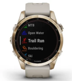 Garmin Fenix 7S Sapphire Solar Cream Gold Titanium/Light Sand Band 17 Garmin Fenix 7S Sapphire Solar Cream Gold Titanium/Light Sand Band -Roxy Zone 7289504759976 goldlightsand 7a