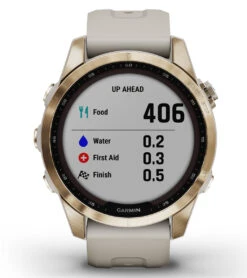 Garmin Fenix 7S Sapphire Solar Cream Gold Titanium/Light Sand Band 18 Garmin Fenix 7S Sapphire Solar Cream Gold Titanium/Light Sand Band -Roxy Zone 7289504759976 goldlightsand 8a