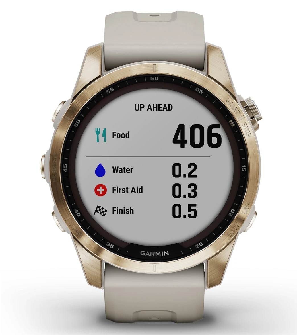 Garmin Fenix 7S Sapphire Solar Cream Gold Titanium/Light Sand Band 8 Garmin Fenix 7S Sapphire Solar Cream Gold Titanium/Light Sand Band - Image 8