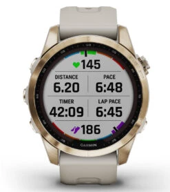 Garmin Fenix 7S Sapphire Solar Cream Gold Titanium/Light Sand Band 19 Garmin Fenix 7S Sapphire Solar Cream Gold Titanium/Light Sand Band -Roxy Zone 7289504759976 goldlightsand 9a