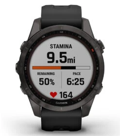 Garmin Fenix 7S Sapphire Solar Carbon Gray DLC Titanium/Black Band -Roxy Zone 7289504858280 carbongrayblack 6a