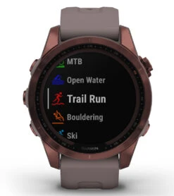 Garmin Fenix 7S Sapphire Solar Dark Bronze Titanium/Shale Gray Band -Roxy Zone 7289504923816 bronzegray 7a